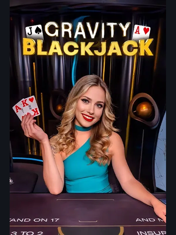Gravity Blackjack live game at Rabona Casino